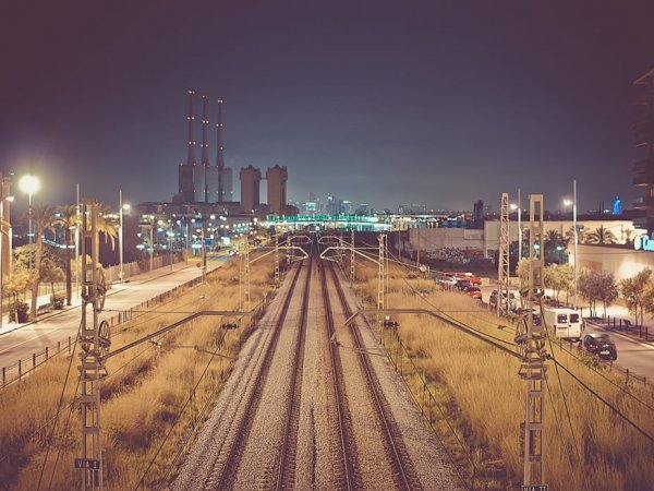 London Industry at Night